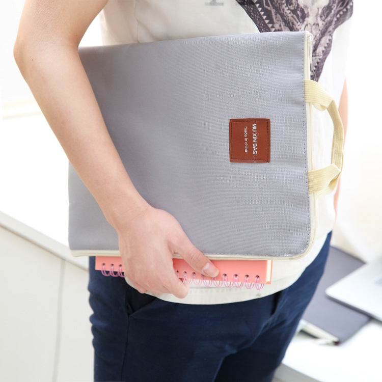 Waterproof Nylon Zipper Tablet Business Handbag, Size: 35 x 27cm