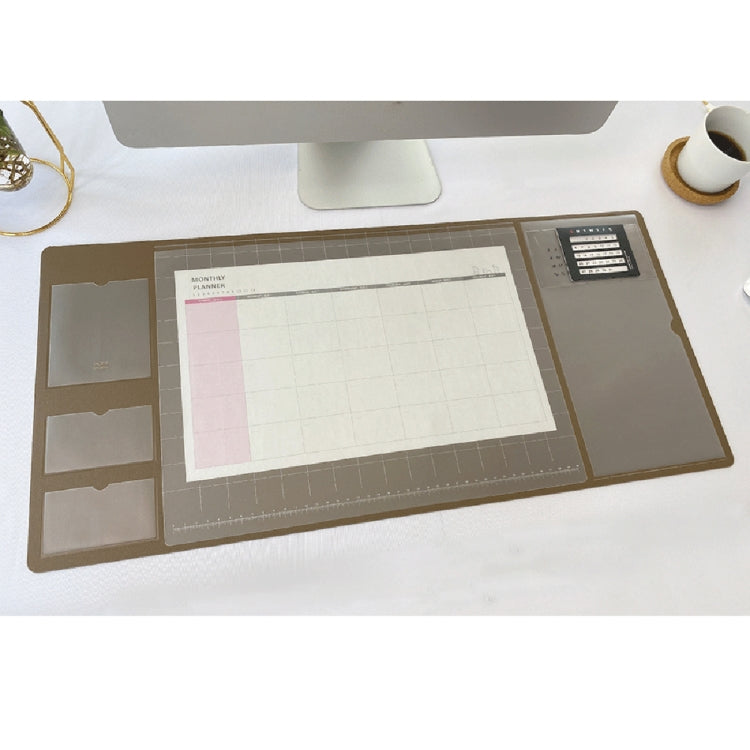 Retro Multifunctional Business Office Home Computer Desk Pad PU Mouse Pad