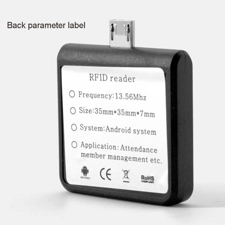 Micro USB Interface Non-Contact High Frequency IC Card RFID Mobile Phone Reader, Random Color Delivery