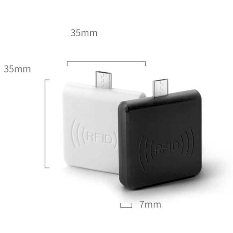 Micro USB Interface Non-Contact High Frequency IC Card RFID Mobile Phone Reader, Random Color Delivery