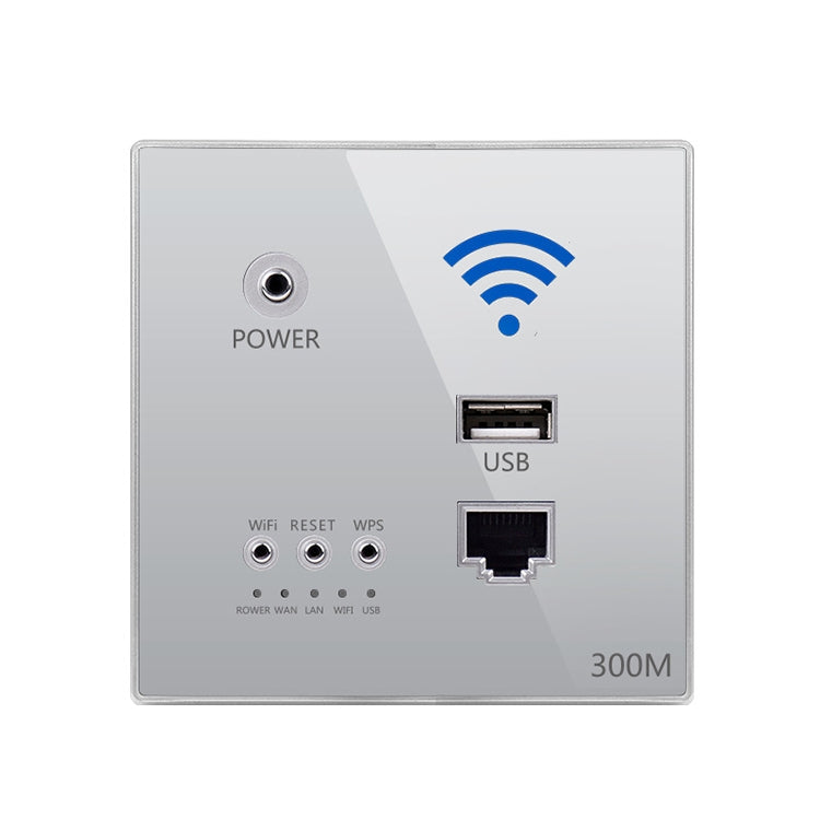 86 Type Through Wall AP Panel 300M Hotel Wall Relay Intelligent Wireless Socket Router With USB