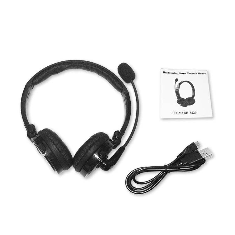 BH-M20C Wireless Stereo Bluetooth V4.1 Headset Office Gaming Headphone(Black)
