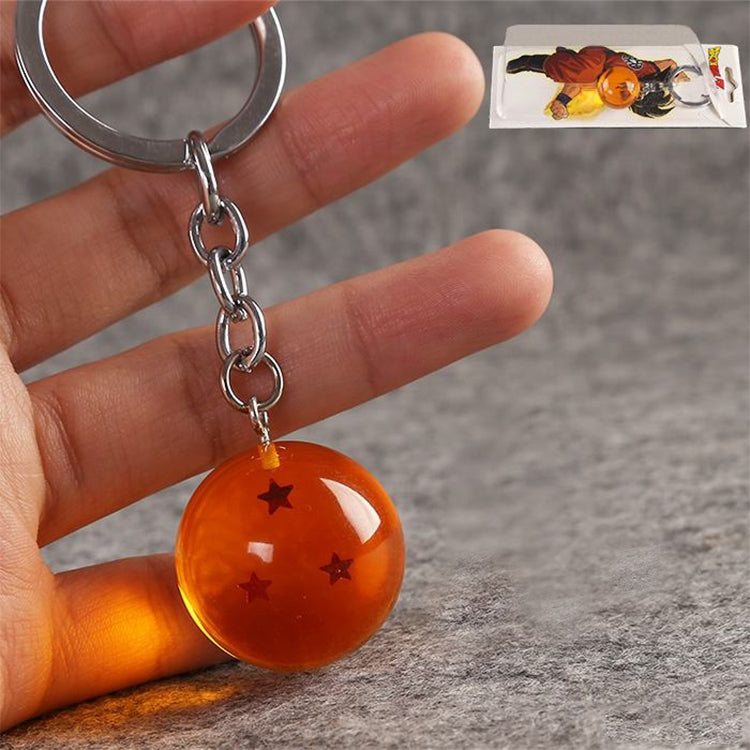 2 PCS Anime 7 Stars Balls 2.7cm PVC Figures Toys Keychain