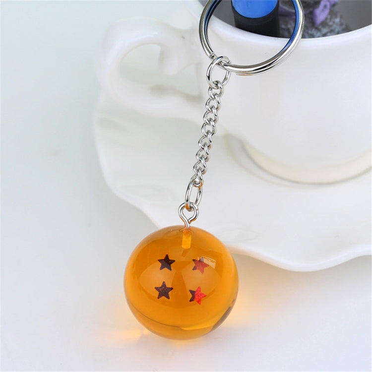2 PCS Anime 7 Stars Balls 2.7cm PVC Figures Toys Keychain