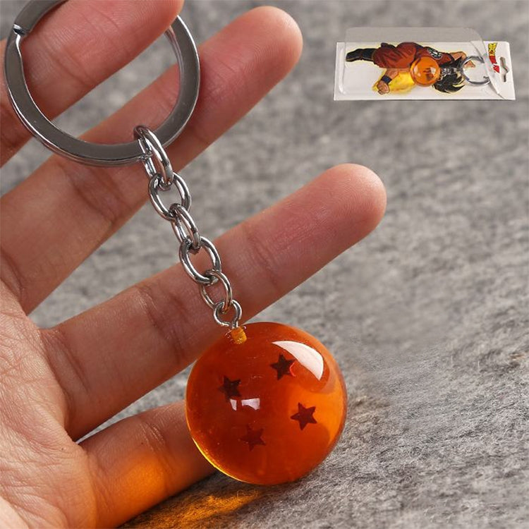 2 PCS Anime 7 Stars Balls 2.7cm PVC Figures Toys Keychain