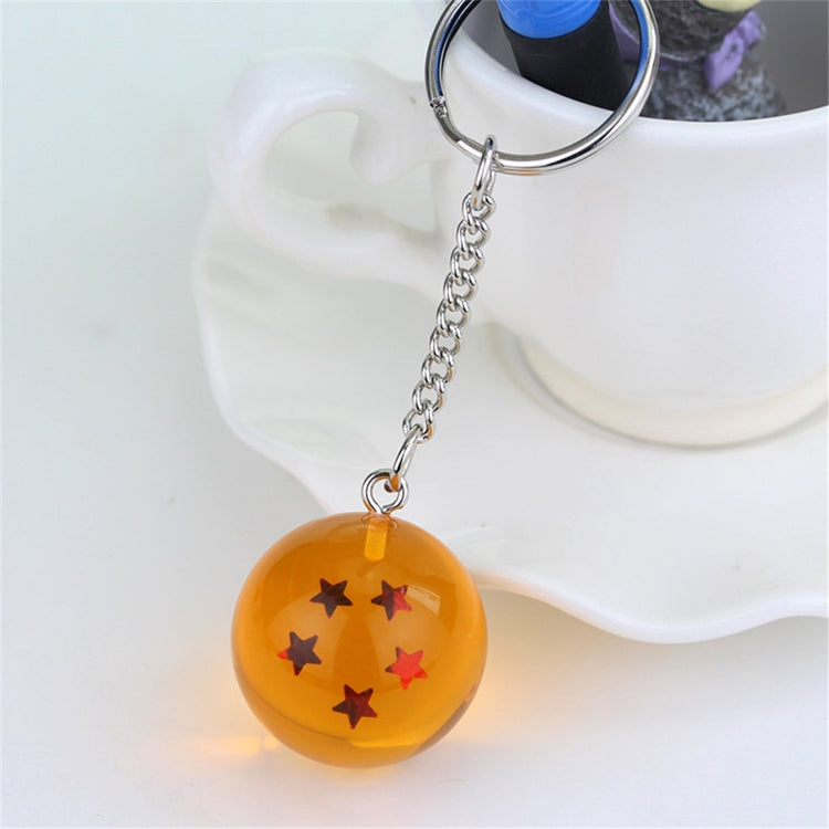 2 PCS Anime 7 Stars Balls 2.7cm PVC Figures Toys Keychain