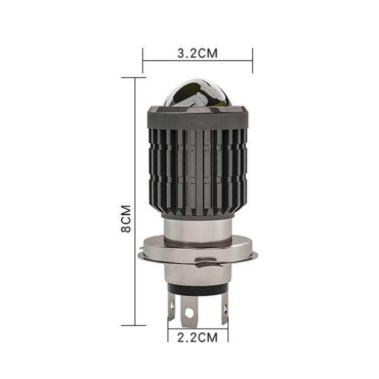 2 PCS CS-547F1 DC12-80V/900-1000LM/12W Motorcycle LED Headlight Far And Near Beam Spotlight Three Claw With Lens Fisheye Car Light