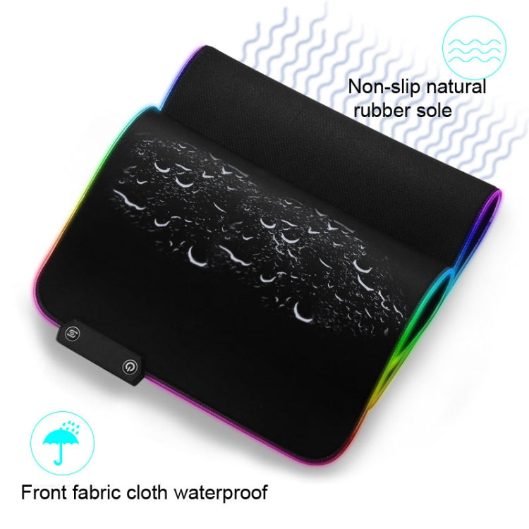 Rubber Luminous Gaming Mouse Pad With HUB Interface & 14 Lighting Effects, Cable Length: 1.8m, Size: 800 x 300mm