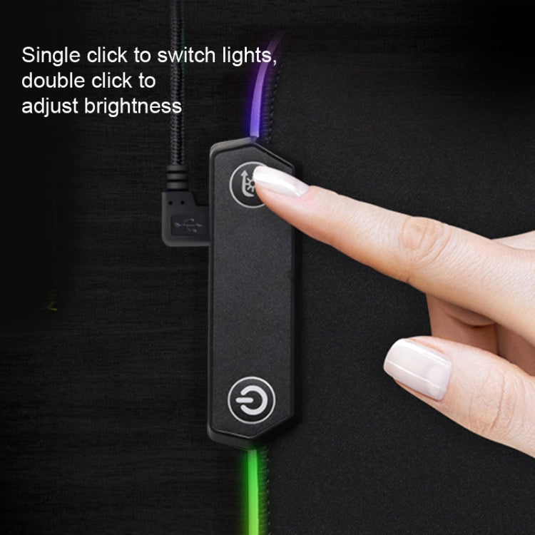 Rubber Luminous Gaming Mouse Pad With HUB Interface & 14 Lighting Effects, Cable Length: 1.8m, Size: 800 x 300mm