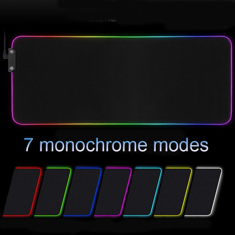 Rubber Luminous Gaming Mouse Pad With HUB Interface & 14 Lighting Effects, Cable Length: 1.8m, Size: 800 x 300mm