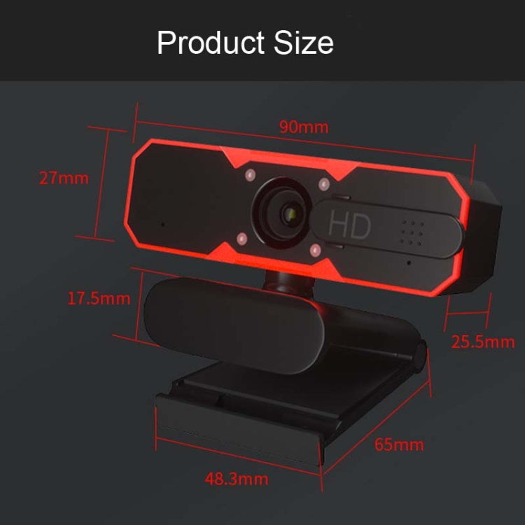 H606 720P 60fps Free Drive Game Live Camera with Ambient Light & Fill Light & Microphone