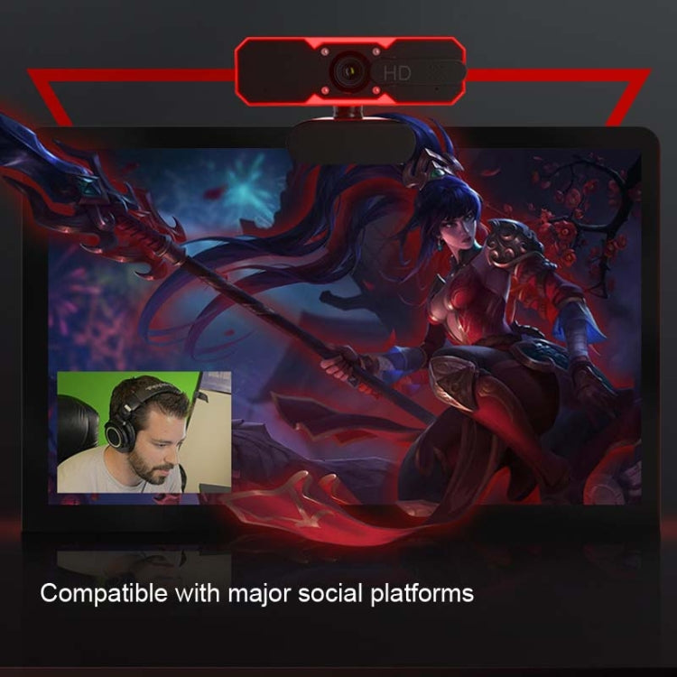 H606 720P 60fps Free Drive Game Live Camera with Ambient Light & Fill Light & Microphone