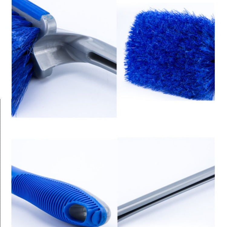 3 PCS Wheel Hub Long-Handled Brush Special Tool For Powerful Decontamination & Cleaning Of Tires, Colour: Blue Short Handle