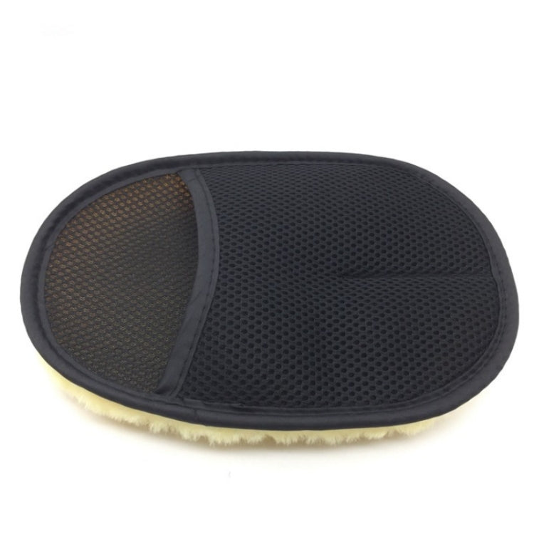 10 PCS Plush Car Cleaning Waxing Gloves Car supplies(Yellow)