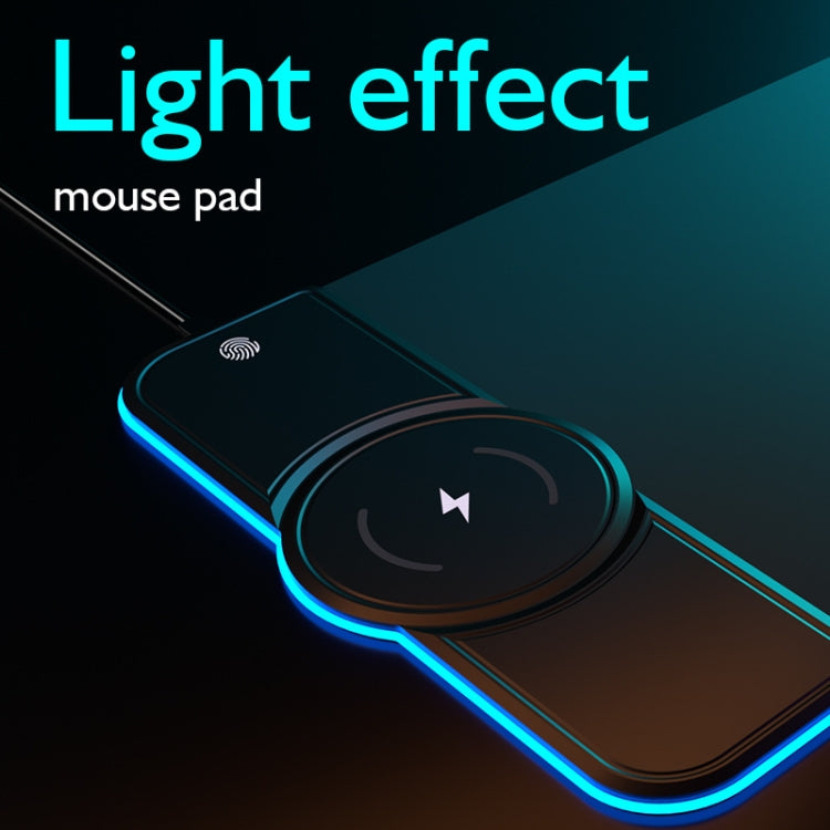 RGB01 15W Wireless Charging Mouse Pad RGB Luminous Mouse Pad, Size: 810 x 310 x 4mm