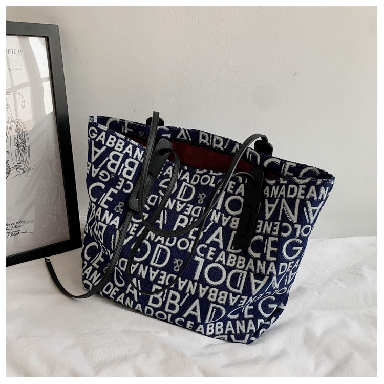 2578MDD Autumn And Winter Fashion Printed Female Bag Large Capacity Single Shoulder Bag