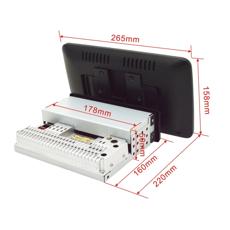 10.1 inch Android Navigation Single Spindle Car Machine Horizontal And Vertical Screen 360 Degree Rotating Car Navigation Integrated Machine WiFi 2G+32G