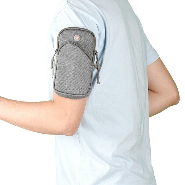 Oxford Cloth Outdoor Sports Arm Bag Storage Bag Fitness Mobile Phone Bag for 5.5-6.5 Inch Screen Phone
