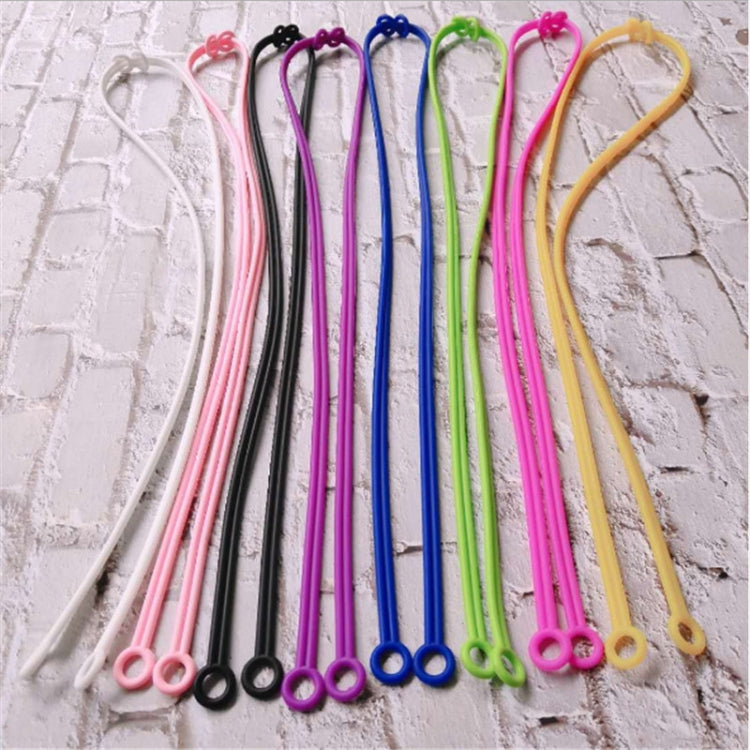 10PCS Universal Silicone Mobile Phone Protective Case Cover with Card Slot & Lanyard(Random Color on Delivery)