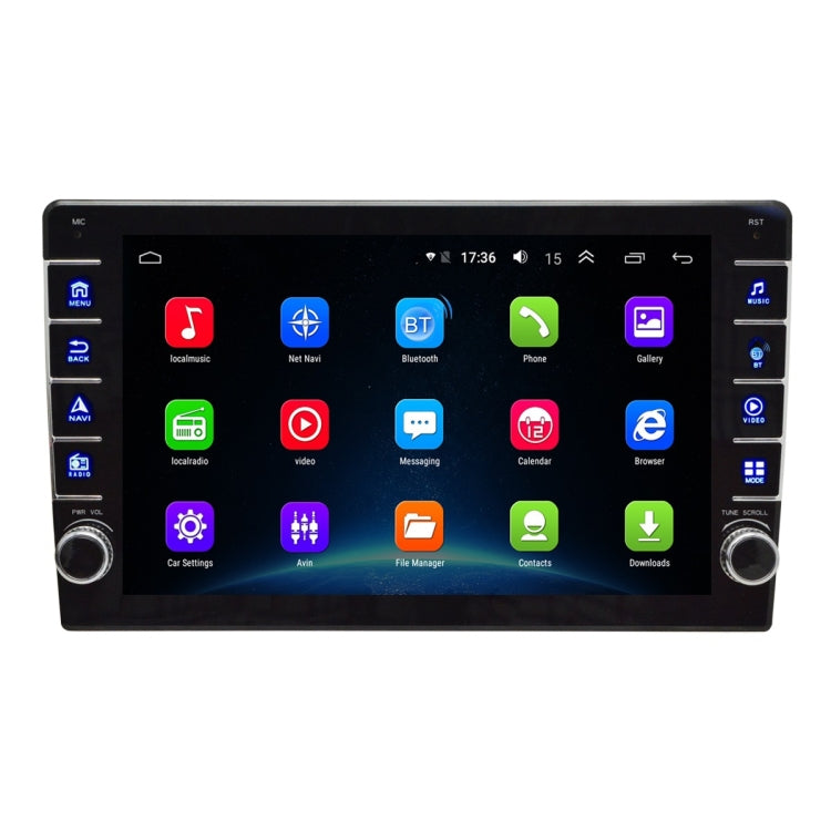 8 inch Dual Knob Single Spindle Car Navigation GPS Case Height Adjustable Car Navigation Integrated Machine WiFi 1G+16G