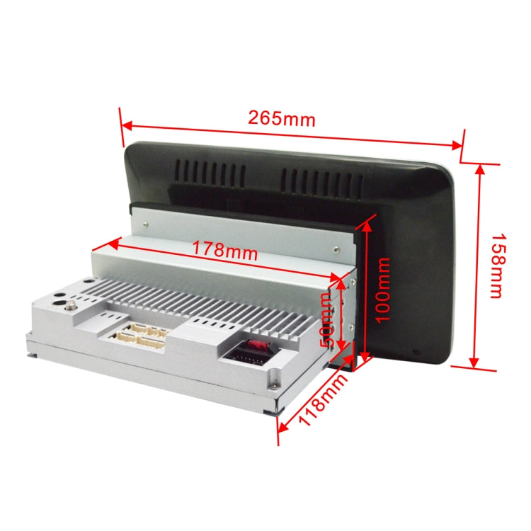 10.1 inch Android Navigation Universal Machine 360 Degree Rotating Horizontal And Vertical Screen Car Navigation Integrated Machine WiFi 1G+16G