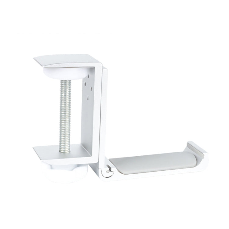 Headphone Bracket Internet Cafe Monitor Earphone Hanger Desktop Earphone Display Stand, Style: Lock Clip Type (Silver)