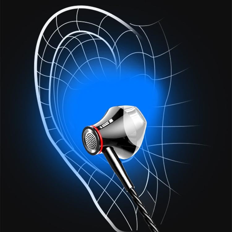 F20 Metal Earphone Earbud Type-C Interface Universal Wire Earphones, Not For Samsung Phones