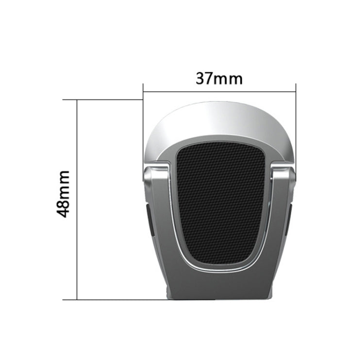 XSZJ-01 2 PCS Mini Notebook Holder Portable Foldable Metal Heat Dissipation Computer Stand(Silver)