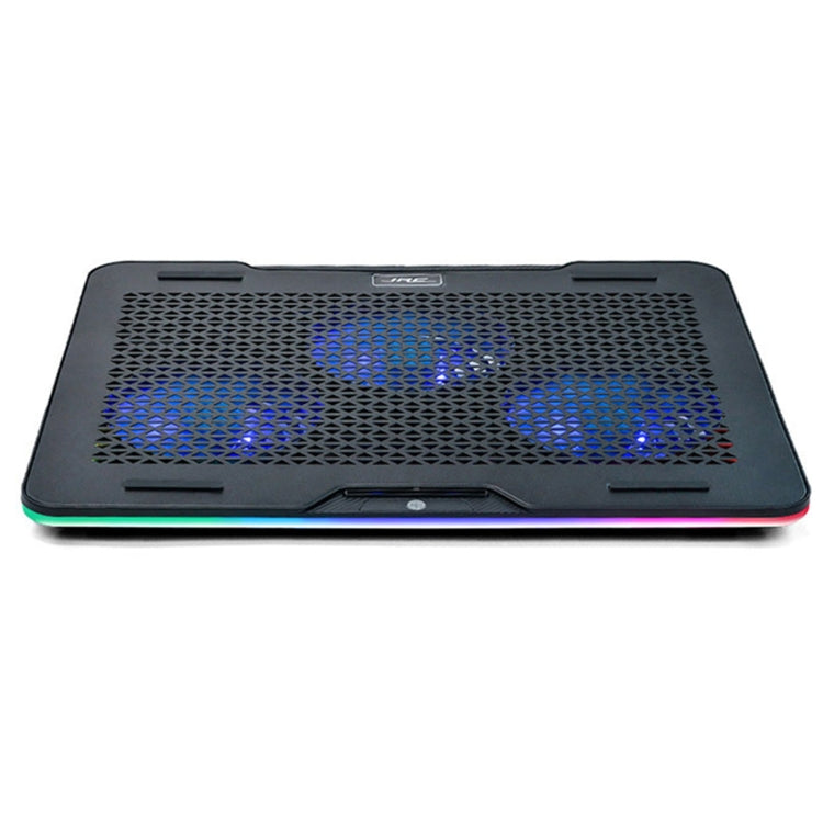 JRC C17B3 Notebook Heat Sink Computer USB Increase Bracket Radiator for 14-17-Inch Notebook(Touch RGB Light)