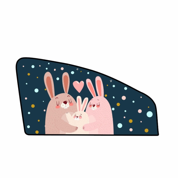 Automobile Sunshade Car Windows Sun Protection And Heat Insulation Magnetic Telescopic Side Curtains