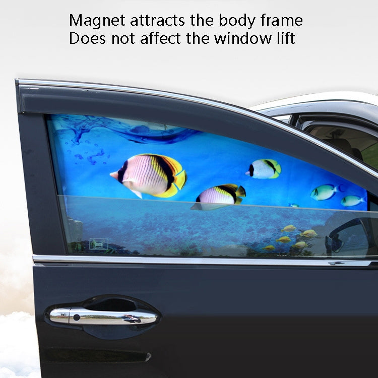 Automobile Sunshade Car Windows Sun Protection And Heat Insulation Magnetic Telescopic Side Curtains