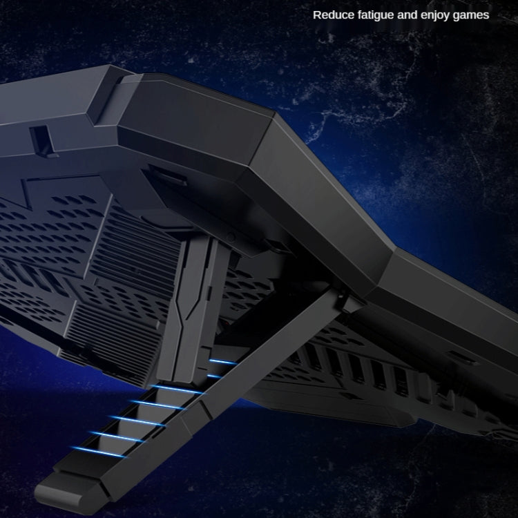 COOLCOLD RGB Notebook Radiator Six Fan Adjustable Laptop Cooling Base 5V Speed Colorful Version