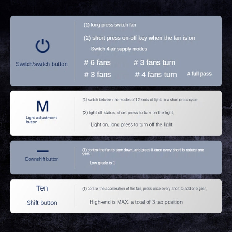 COOLCOLD RGB Notebook Radiator Six Fan Adjustable Laptop Cooling Base 5V Touch 12 Symphony Version