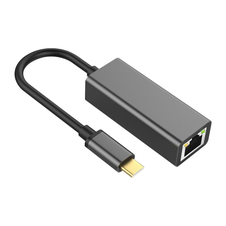 Type-C To RJ45 Gigabit Ethernet Adapter For Mac And Windows, With Light