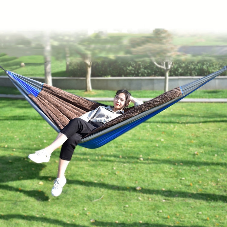 280X140cm Outdoor Casual Single Warm Hammock Autumn Winter Camping Hammock Thick Cotton Hammock