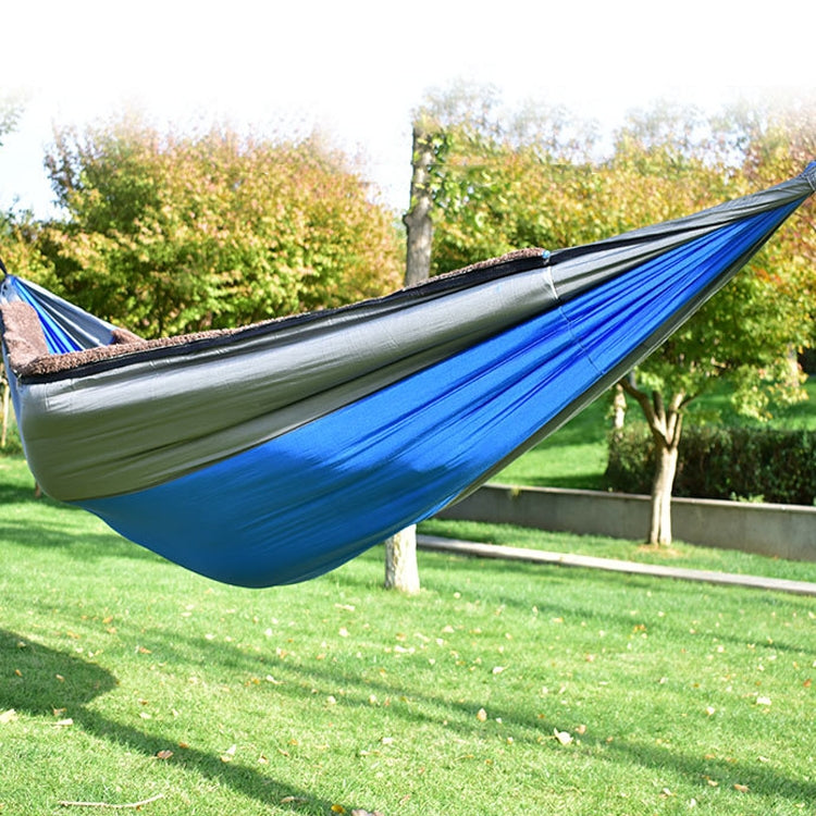 280X140cm Outdoor Casual Single Warm Hammock Autumn Winter Camping Hammock Thick Cotton Hammock