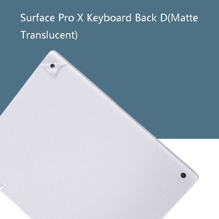 Notebook Shell Film For Surface Pro X (Keyboard Back D Matte Translucent)