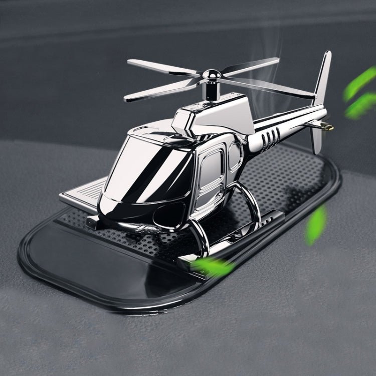 In-Car Odor-Removing Decorations Car-Mounted Helicopter-Shaped Aromatherapy Decoration Products Specification: Silver/1 Aromatherapy Core
