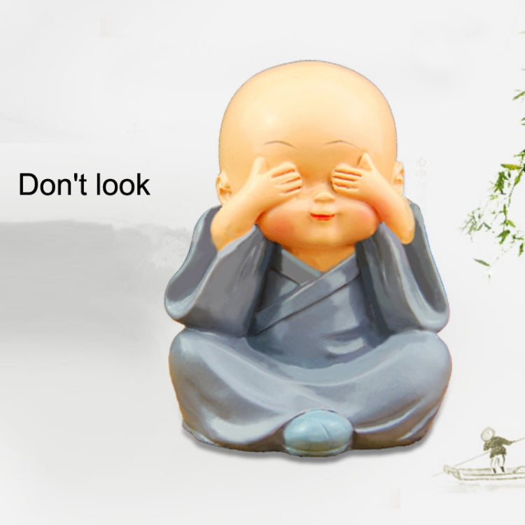 In Car Cute Four Little Monks Ornaments Car Interior Decorations Specification: Crystal Base Not Swing