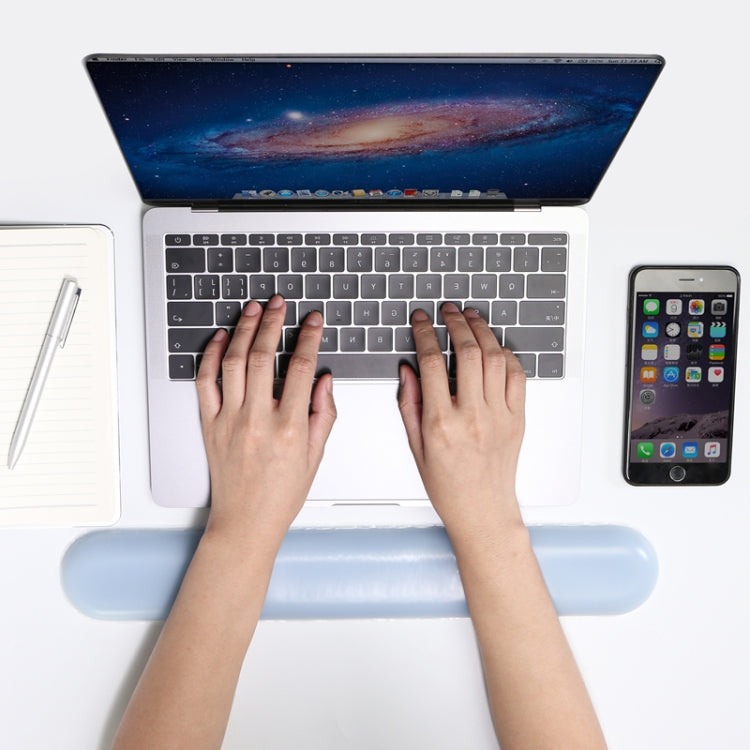 Creative Wristband Cute Silicone Hand Pillow Crystal Wrist Mouse Holder, Size: 36 x 6.8 x 1.75cm, Colour: Light Blue-Medium