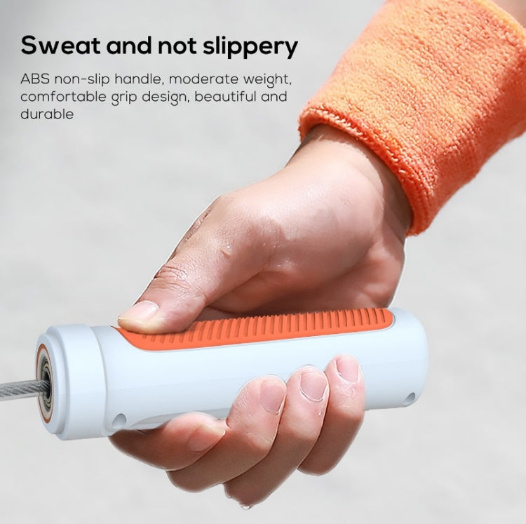 3m APP Smart Bluetooth Skipping Rope Exercise Counting Fitness Steel Wire Skipping Rope(Orange White)