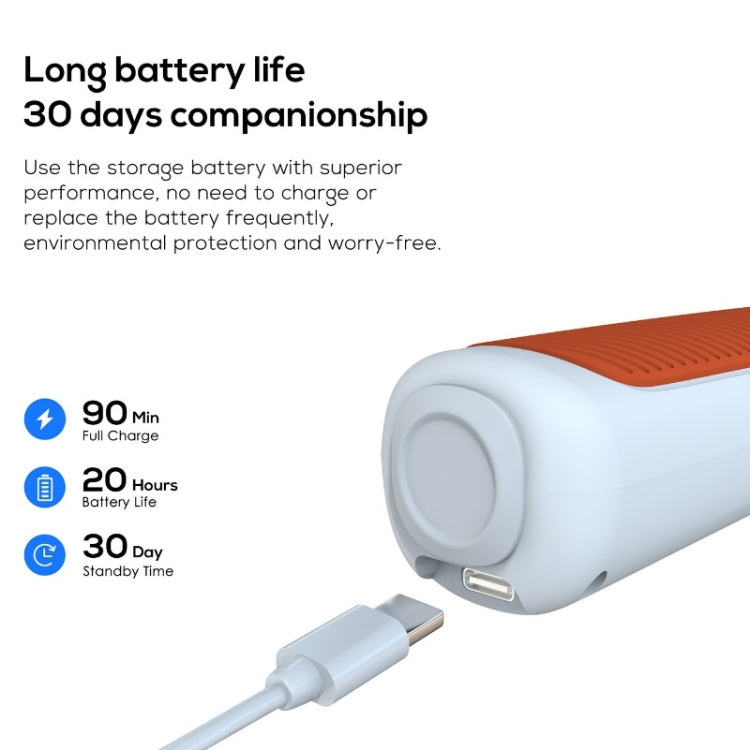 3m APP Smart Bluetooth Skipping Rope Exercise Counting Fitness Steel Wire Skipping Rope(Orange White)