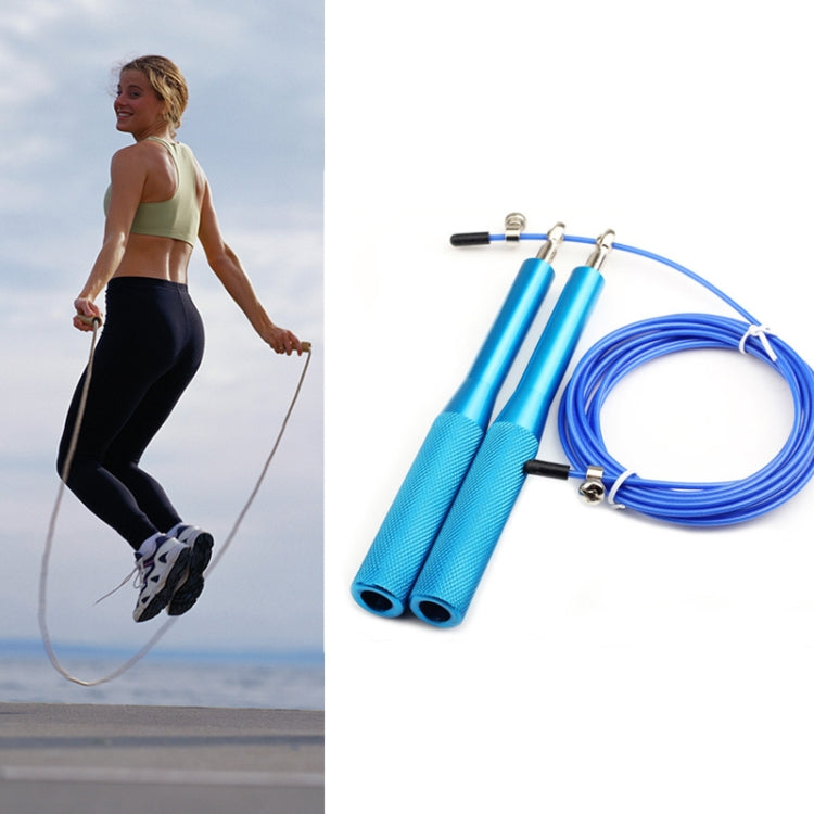 Training Sports Fitness Bearing Aluminum Handle Steel Wire Skipping Rope, Length: 3m