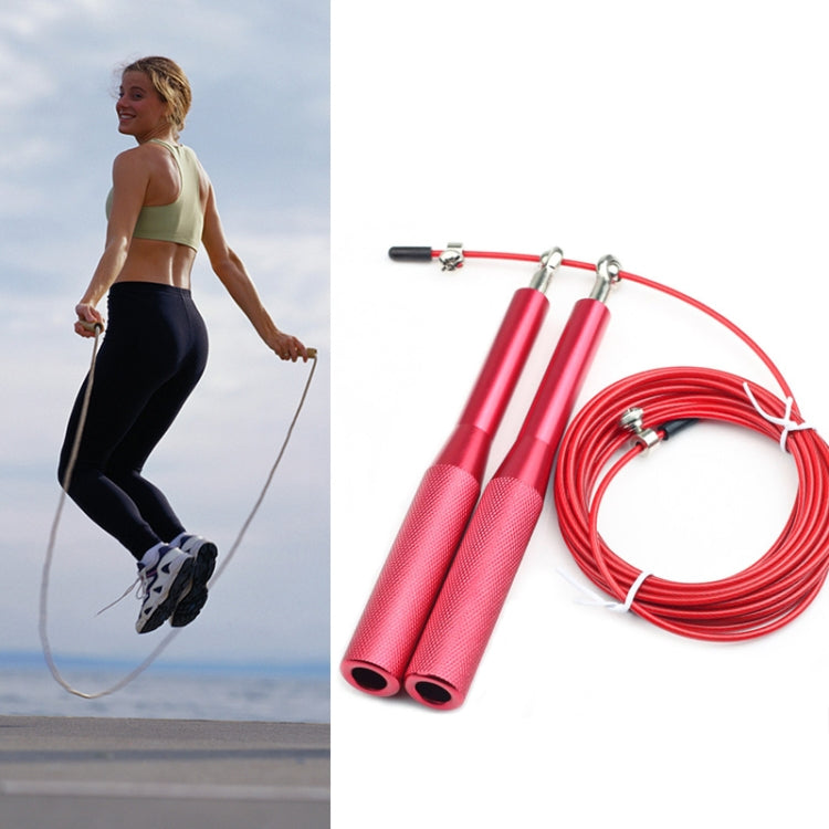 Training Sports Fitness Bearing Aluminum Handle Steel Wire Skipping Rope, Length: 3m