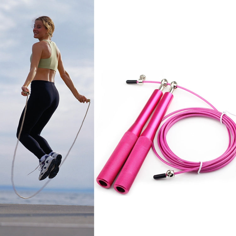 Training Sports Fitness Bearing Aluminum Handle Steel Wire Skipping Rope, Length: 3m