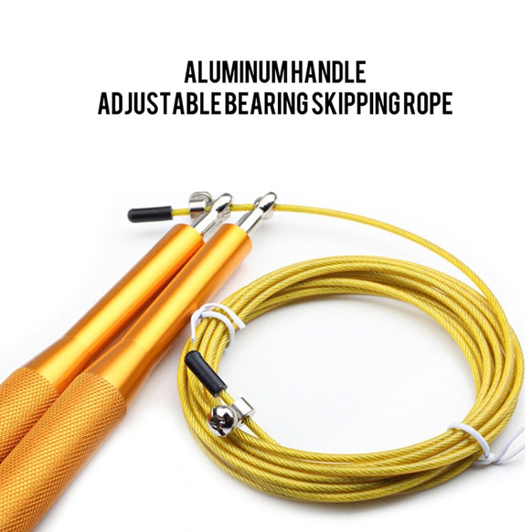 Training Sports Fitness Bearing Aluminum Handle Steel Wire Skipping Rope, Length: 3m