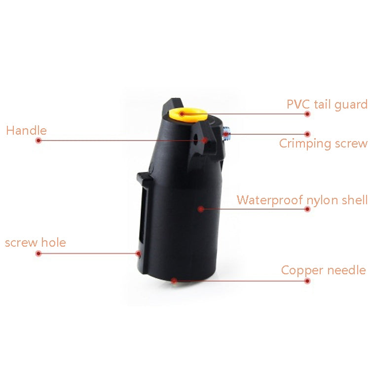 2 PCS VP170U 7P 12V Trailer Plug Socket Adapter Trailer Connector US Plug