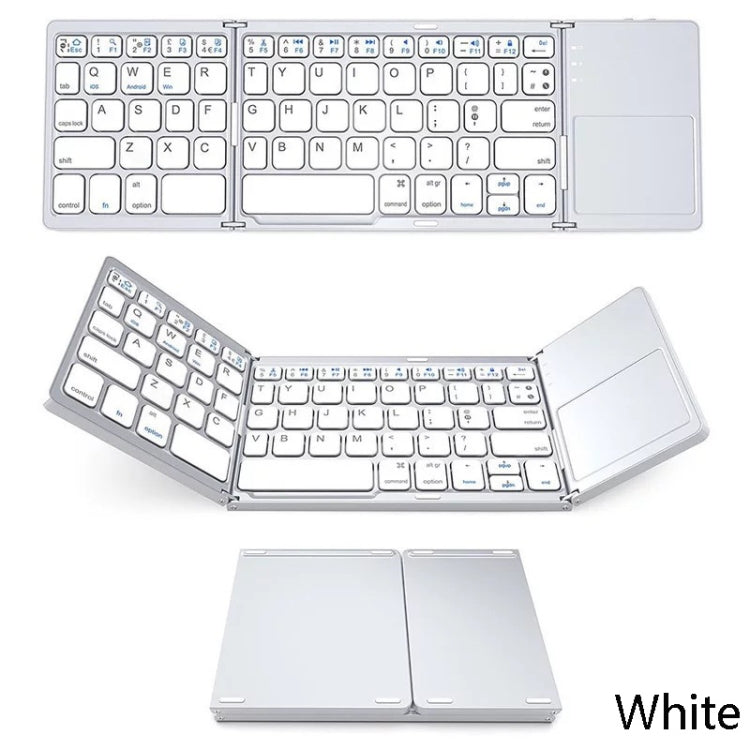 B033 63 Keys Wireless Bluetooth Three Folding Keyboard