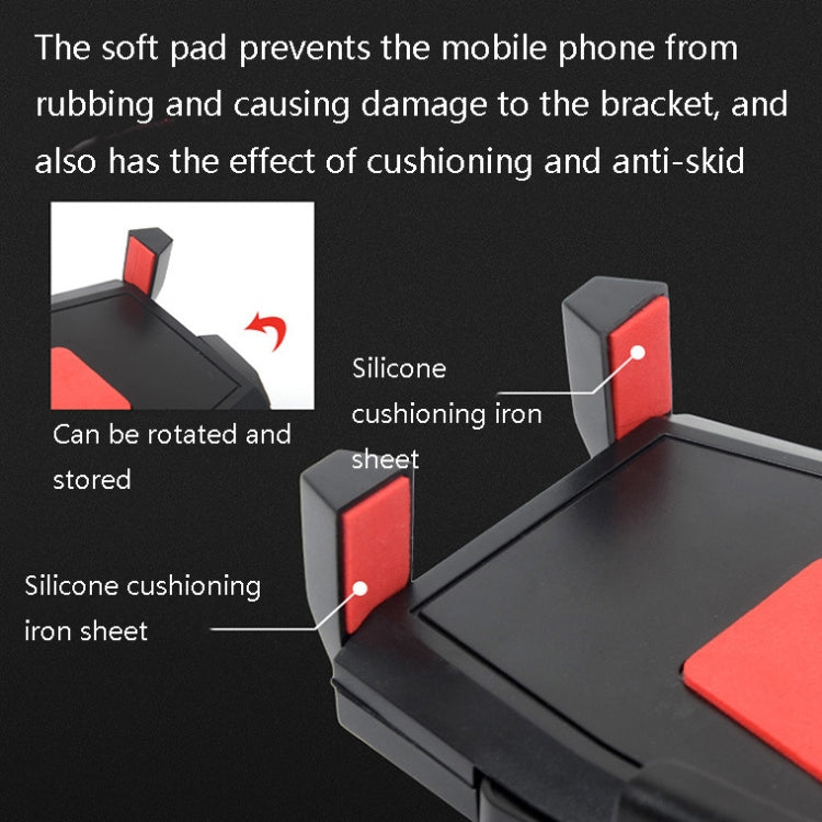 Motorcycle Electrical Car Rearview Mirror Rotatable Automatic Lock Riding Mobile Phone Bracket