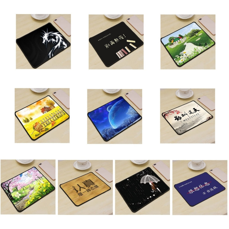 8 PCS Thickened And Enlarged Cartoon Mouse Pad Computer Desk Mat, Size: 26 x 21cm